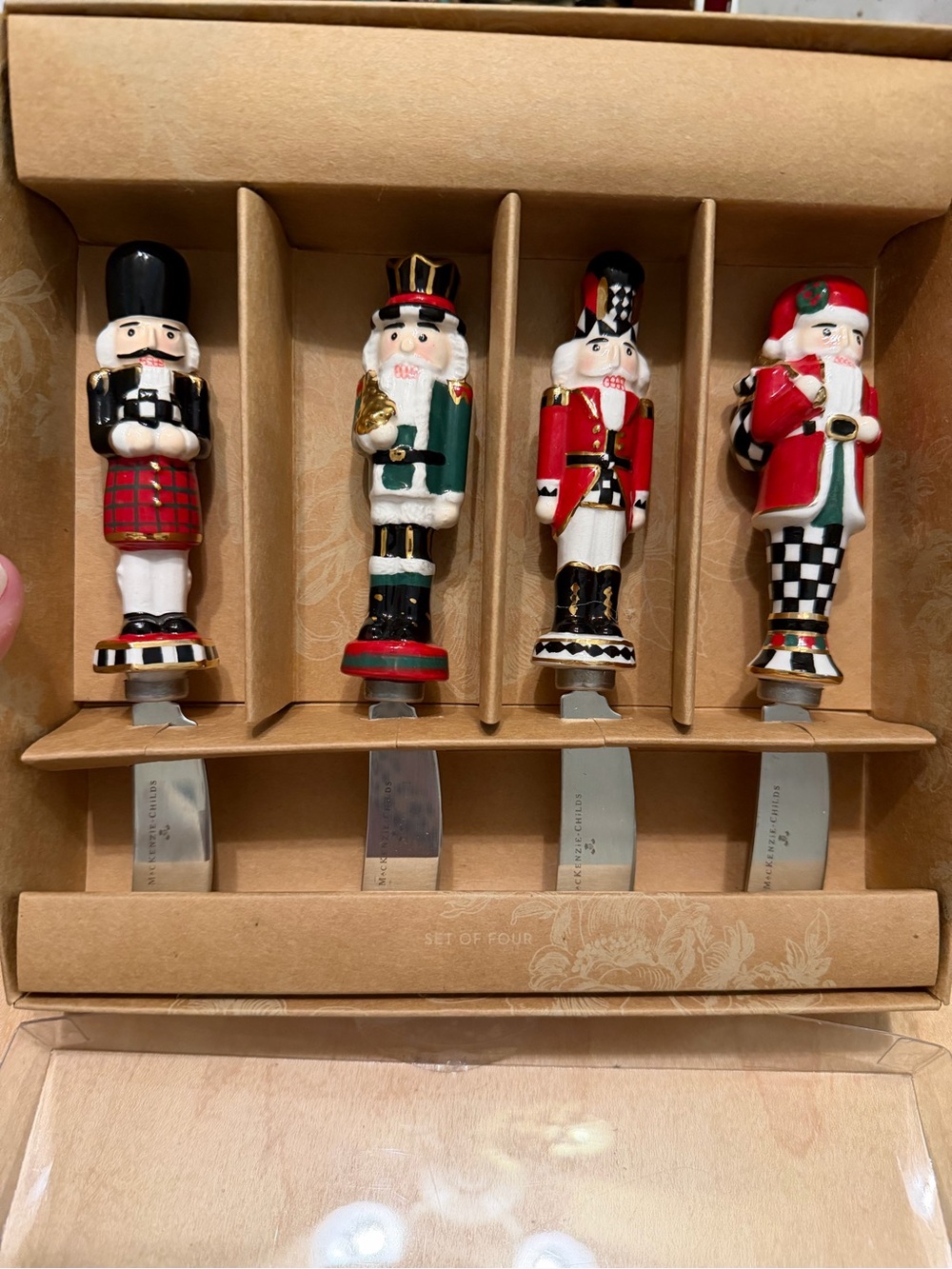 Mackenzie Childs Nutcracker cheese knife